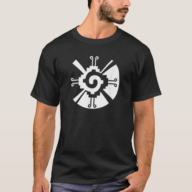Hunab Ku Mayan Aztec Sacred Symbol T Shirt (Front)