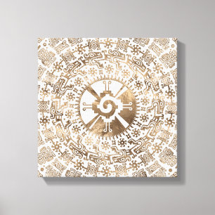 Hunab Ku Pastel gold #2 Canvas Print