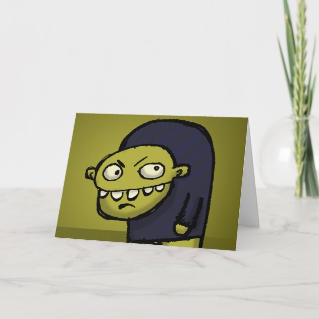 Hunch Back Stare Card (Front)