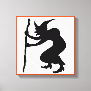 HUNCHBACK HALLOWEEN WITCH CANVAS PRINT