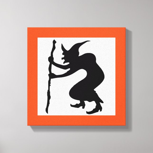 HUNCHBACK HALLOWEEN WITCH CANVAS PRINT (Front)