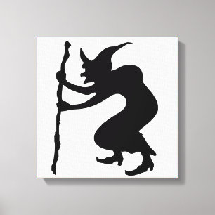 HUNCHBACK HALLOWEEN WITCH CANVAS PRINT