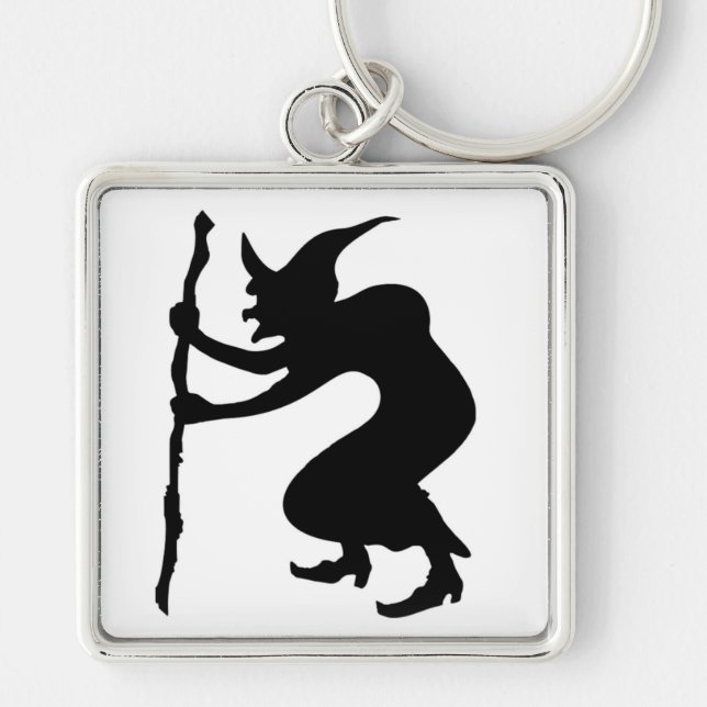 HUNCHBACK HALLOWEEN WITCH KEYCHAIN (Front)