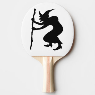 HUNCHBACK HALLOWEEN WITCH PING PONG PADDLE
