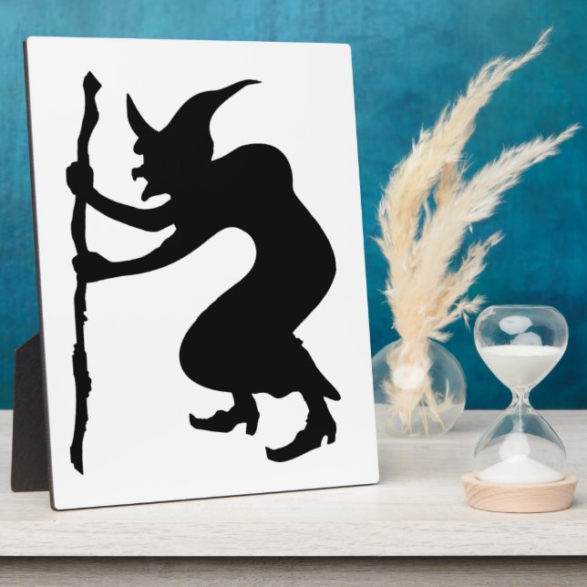 HUNCHBACK HALLOWEEN WITCH PLAQUE (Side)