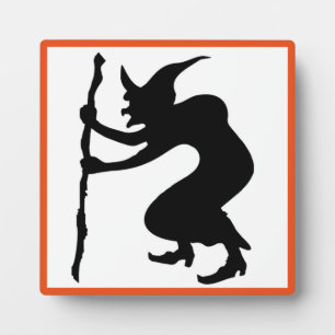HUNCHBACK HALLOWEEN WITCH PLAQUE