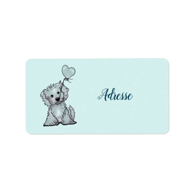 hund und luftballon  label (Front)