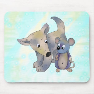 Hund und Maus Mouse Pad