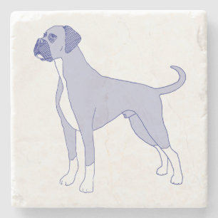 Hunderasse Boxer Stone Coaster