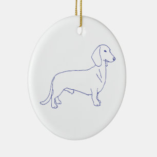 Hunderasse Dackel Ceramic Ornament