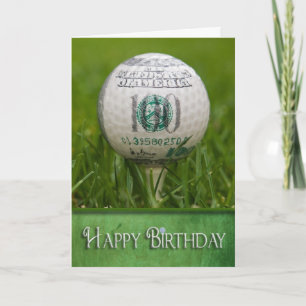 Hundred Dollar Golf Ball Card