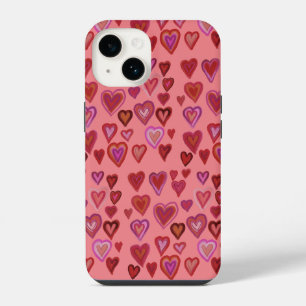 Hundred hearts iPhone 14 case
