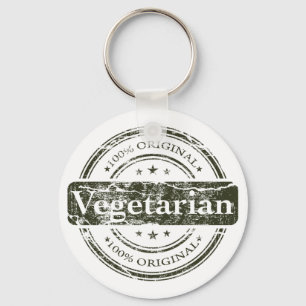 Hundred percent vegetarian keychain
