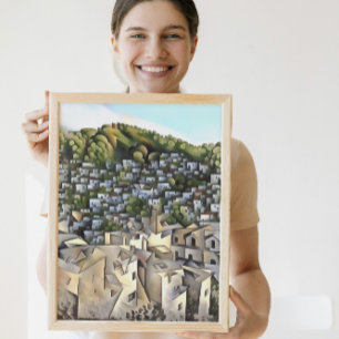 Hundreds Of Houses Kayakoy Fethiye Painting Canvas Print