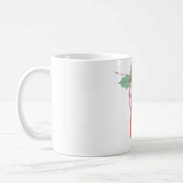 Hung Christmas Stocking Coffee Mug (Left)