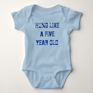 HUNG LIKE A FIVE YEAR OLD BABY BODYSUIT
