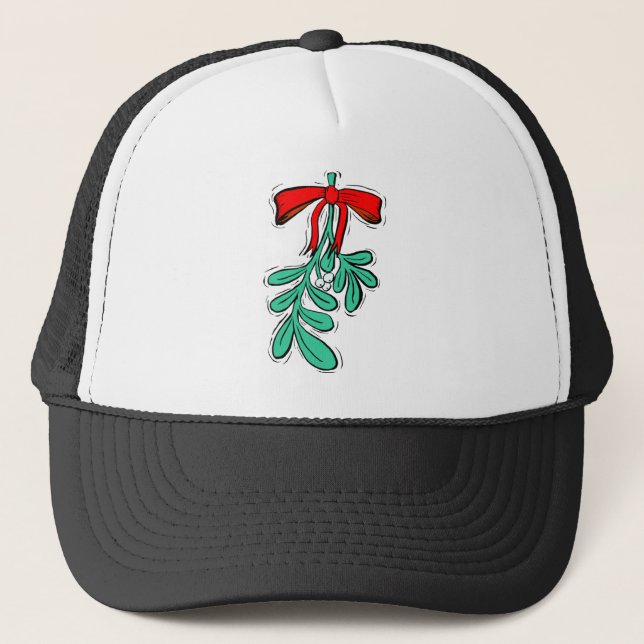 Hung Misteltoe Trucker Hat (Front)