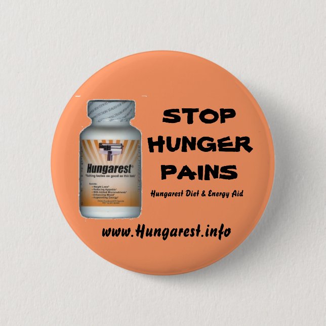 Hungarest Diet & Energy Aid 2 Inch Round Button (Front)