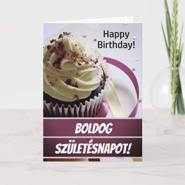 Hungarian Birthday Card / Születésnapi Köszöntés (Front)