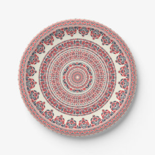 Hungarian border paper plate