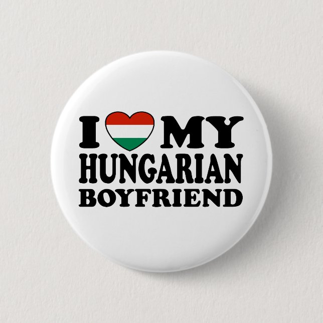 Hungarian Boyfriend 2 Inch Round Button (Front)
