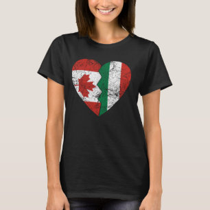 Hungarian Canadian Flags Heart Canada Hungary Roo T-Shirt