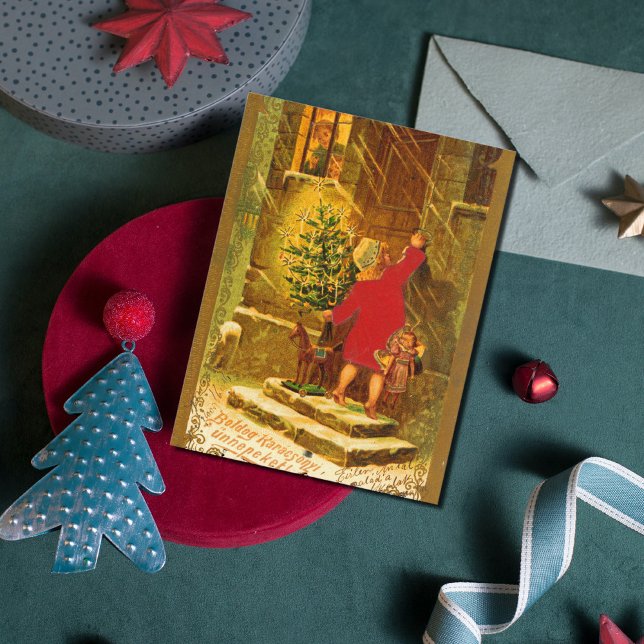 Hungarian Christmas from 1896 Holiday Postcard (Creator Uploaded)