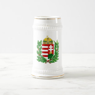 Hungarian Coat of Arms Beer Stein
