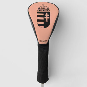 Hungarian Coat of Arms Contemporary Monochrome Art Golf Head Cover