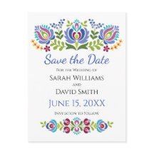 Hungarian Design Violet Floral Wedding