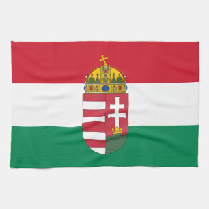 Hungarian Flag, Emblem & Hungary kitchen /cooking Towel