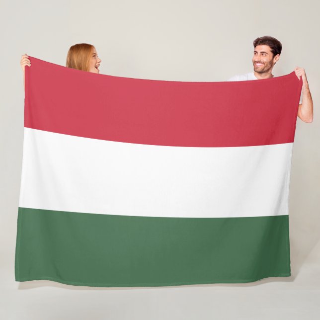 Hungarian Flag Fleece Blanket (In Situ)