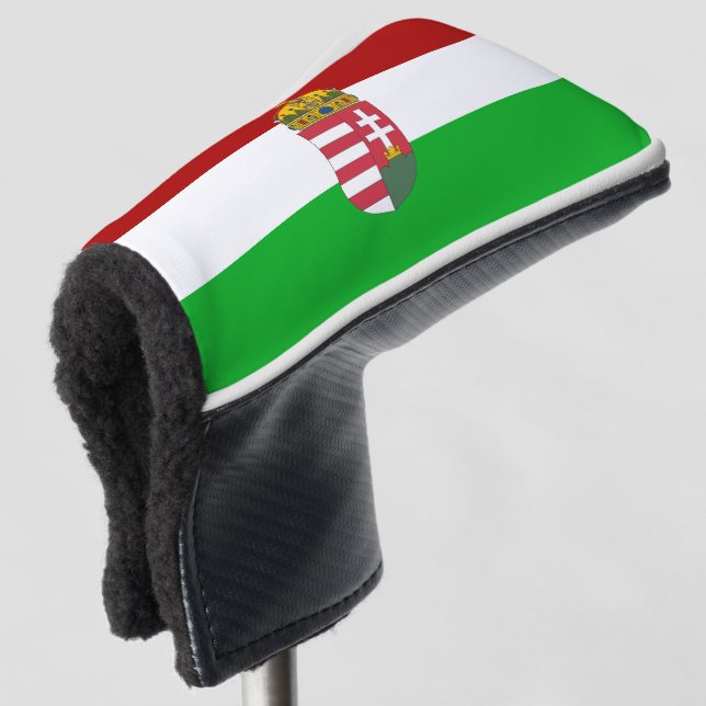 Hungarian flag golf head cover (3/4 Front)