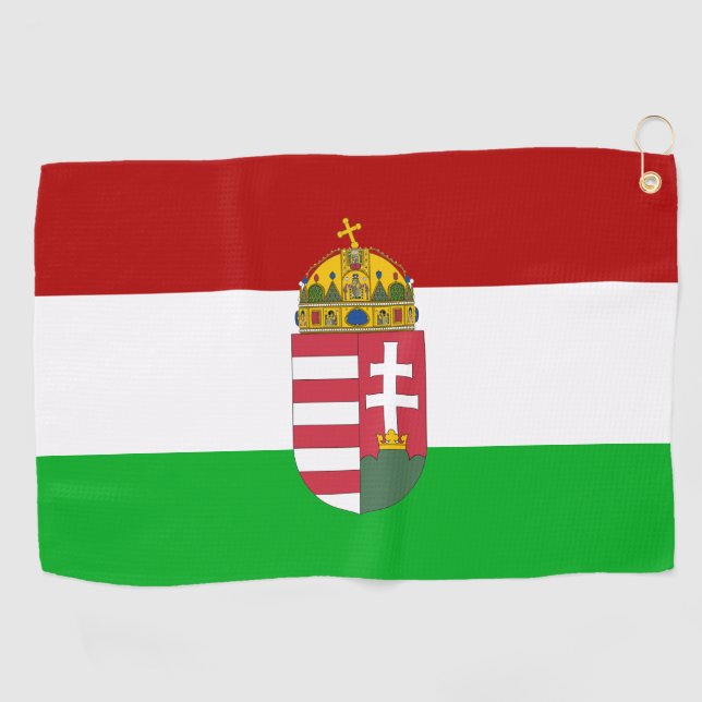 Hungarian flag golf towel (Horizontal)