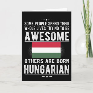 Hungarian Flag Hungary Heritage Hungarian Roots Card