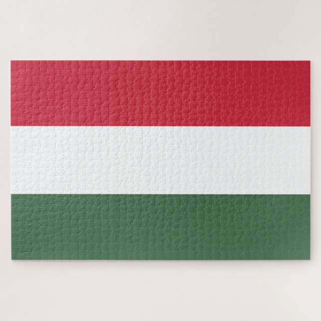 Hungarian Flag Jigsaw Puzzle (Horizontal)