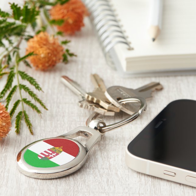 Hungarian flag keychain (Side)