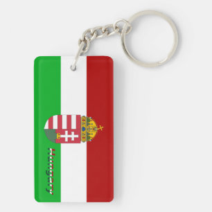 Hungarian flag keychain