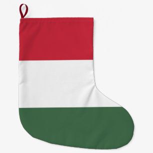 Hungarian Flag Large Christmas Stocking
