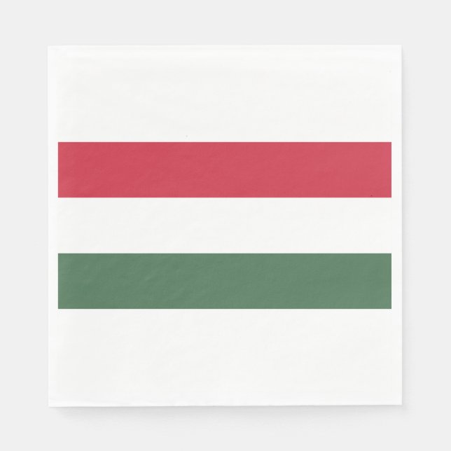 Hungarian Flag Napkin (Front)