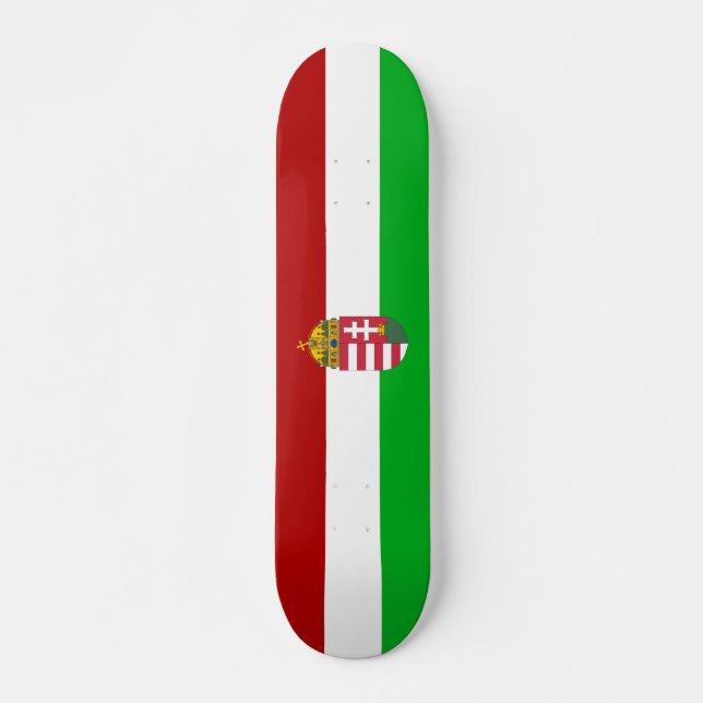 Hungarian flag skateboard (Front)