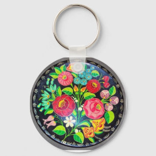 Hungarian Flowers Keychain