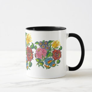 hungarian flowers mug
