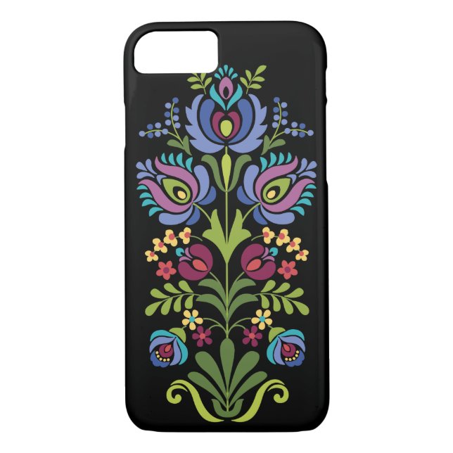 Hungarian Folk Design Lavender Floral Case-Mate iPhone Case (Back)