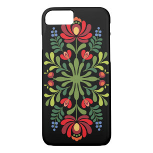 Hungarian Folk Design Red and Pink Case-Mate iPhone Case