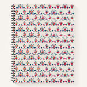 Hungarian Folk Floral Pattern Notebook