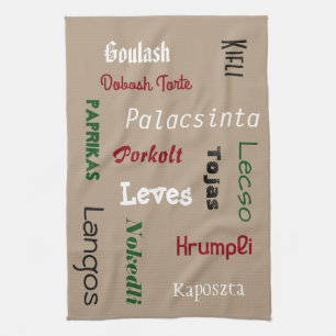 Hungarian Foods Kitchen Towel