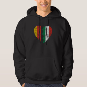 Hungarian German Flag Heart Germany Hungary Flag R Hoodie