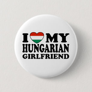 Hungarian Girlfriend 2 Inch Round Button