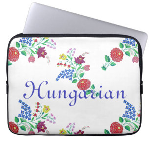  Hungarian Kalocsa Embroidery Folk Art Laptop Sleeve